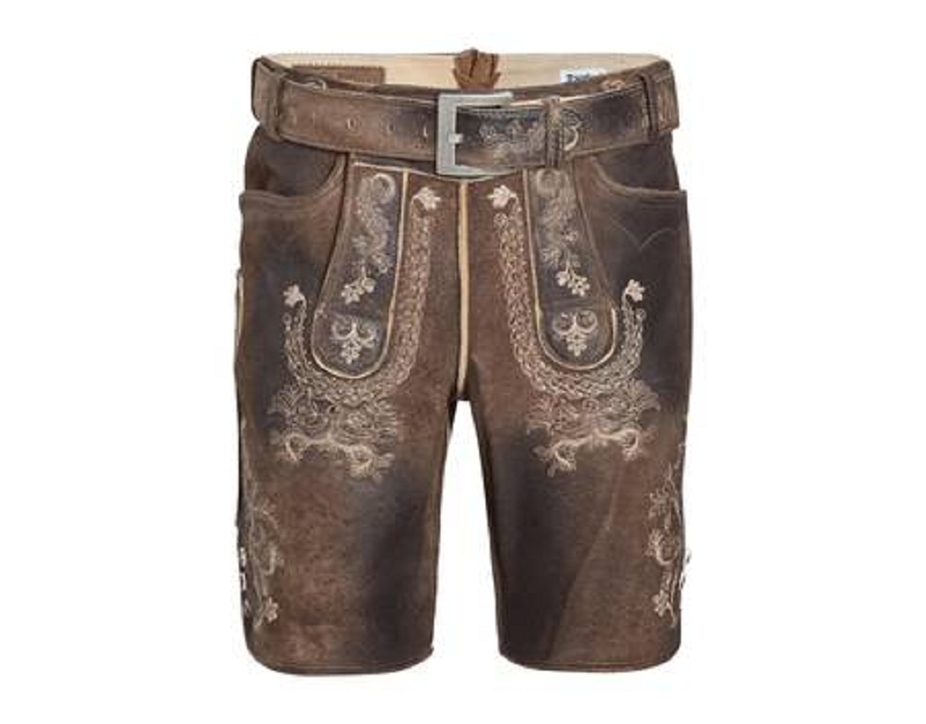 Partychimp Oktoberfest Trachten Set Herren - Lederhose Mit Hemd Und Trägern