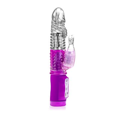 Rabbit Vibrator mit Perlen, 22,5 cm