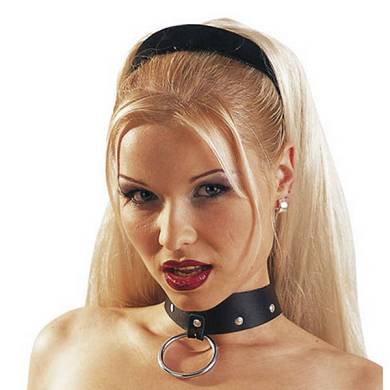 Leder Halsband