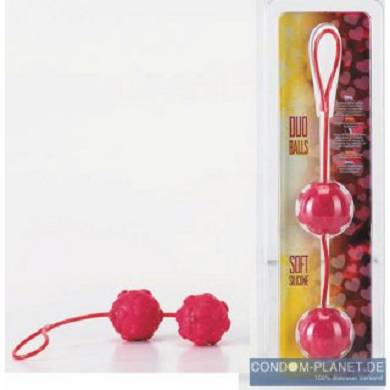 Duo Balls red with hearts