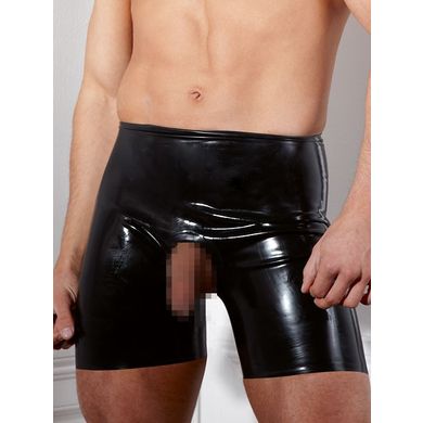 Latex-Ouvertpant: Showmaster, schwarz
