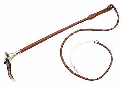 FLECK Hetzpeitsche mit echtem Horn-Griff
