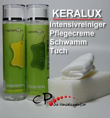 LCK KERALUX Intensiv Leder Reiniger + KERALUX Leder Pflegecreme je 250 ml