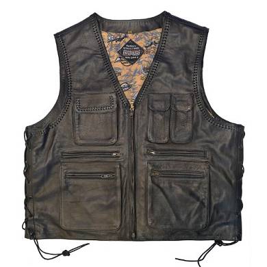 Germas 619.01-60-4XL Lederweste Detroit. XXXXL