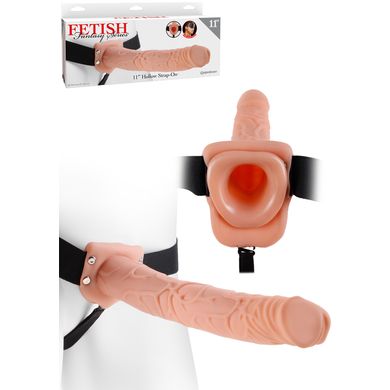29 x 4,8 cm Fetish Fantasy - Hollow Strap-On flesh Umschnalldildo