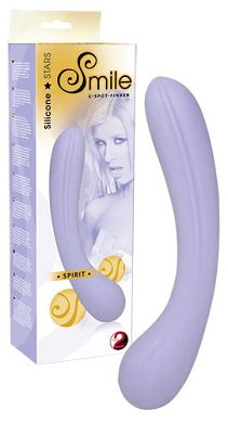 18 x 3,6 cm Silikon-Dildo Smile Spirit G-Spot lila
