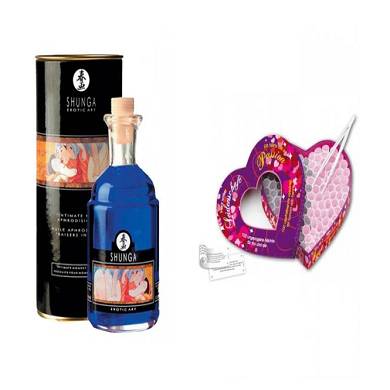 Shunga Aphrodisiac Oil Exotic Fruits & Herz voller Leidenschaft