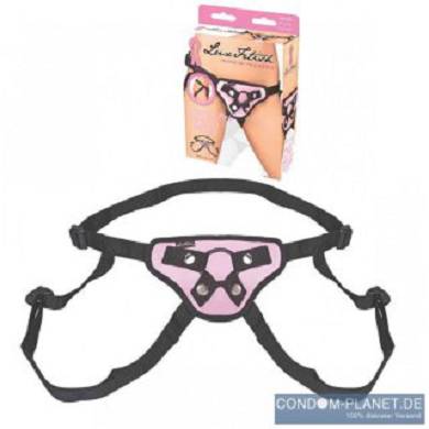 LUX FETISH Pretty In Pink Strap-On Harness