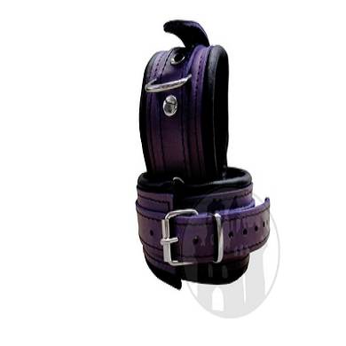 Fussfessel lila mit D-Ring
