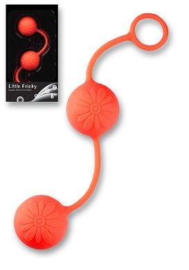 Liebeskugeln Silikon Flora - Little Frisky Love Balls orange
