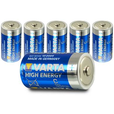 6 x Varta High Energy LR14 LR 14 Baby Zelle C 1,5V MN1400 Alkaline 6 Stk