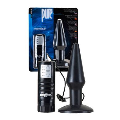 Pure Plug Medium schwarz, 12,5 cm, D: 12-39 mm