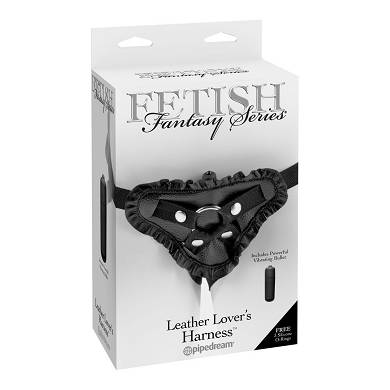 Fetish Fantasy Series Leather Lover?s Harness ? M. Vibrator