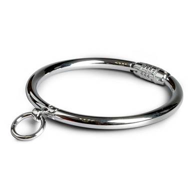 Halsband aus Metall mit Kombinationsschloss