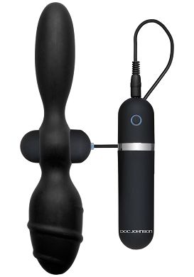 19 cm Vibro-Plug Titanmen Double Tool black