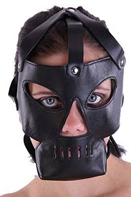Hannibal Leder Kopf Harness Maske