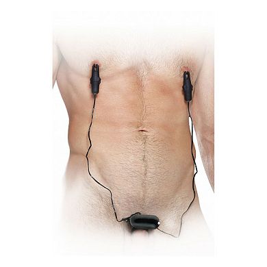 Vibro Penisring mit Nippelklemmen