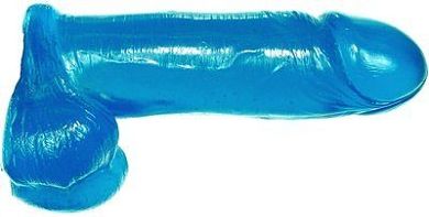 SI IGNITE Thick Cock mit Balls. 23 cm (9 in). Blau