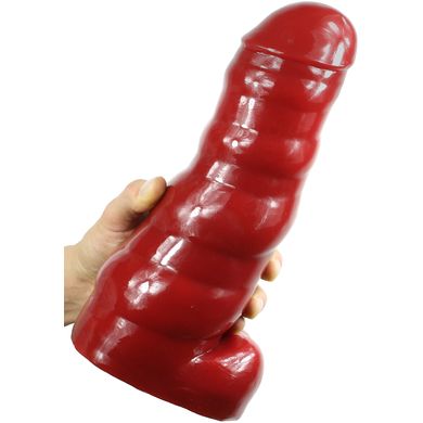28 x 7,5 - 11 cm TSX Dildo CATERPILLAR red