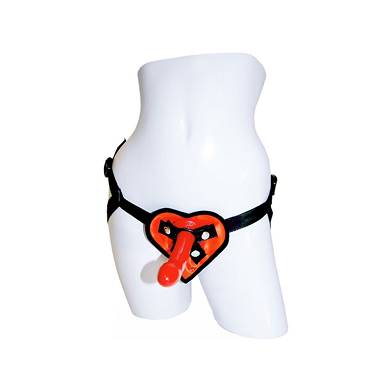 Sportsheets Heart Harness And Dildo Kit