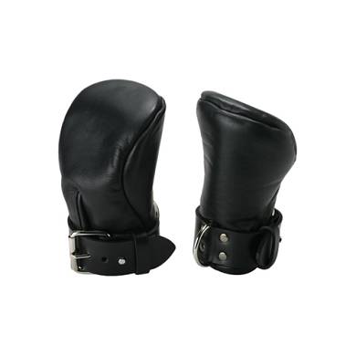 Strenge Deluxe F?ustlinge aus wattiertem Leder