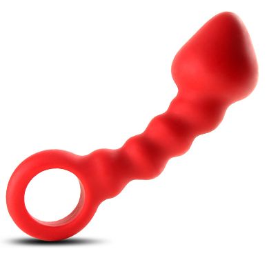 Ass Cork 3 - Buttplug aus Silikon - rot