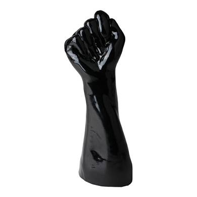 Rise Up Schwarze PVC Fist