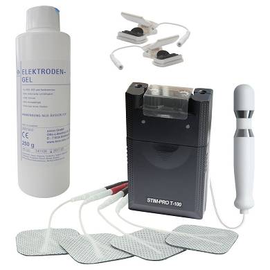 REIZSTROM - SET aus TENS Gerät, Analsonde, Estim Klammern, Kontaktgel 10014