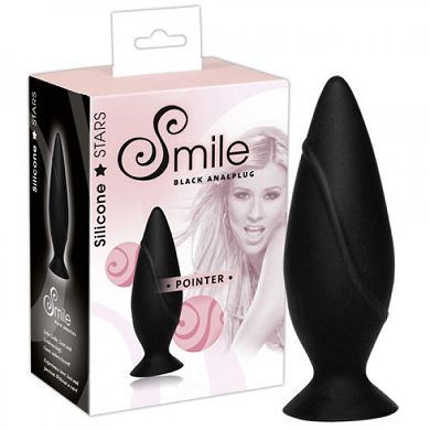 Smile Analplug Black Pointer small
