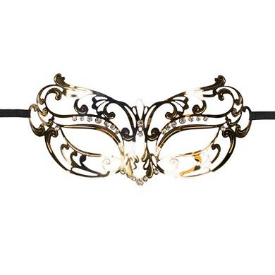 EasyToys ? Durchbrochene Maske aus Metall in Gold