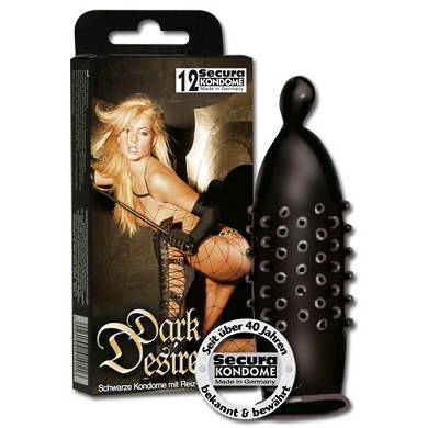 Secura Dark Desire Kondome - 12 Stck