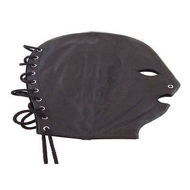 Rouge Ledermaske zum Schnren