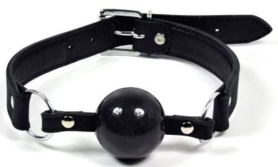 Ballknebel - Silikon - schwarz 45mm