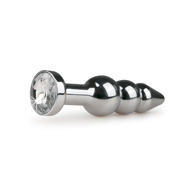 11,3 x 3,2 cm Crystal Buttplug Triple silver