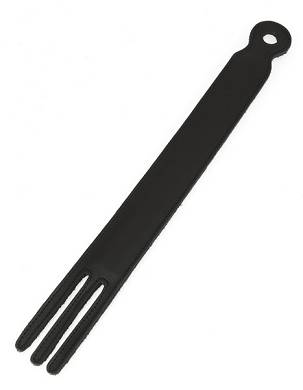 Klatsche Leder schwarz