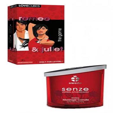 Spiel Romeo + Juliet & Swede Senze Massagekerze (150 ml)