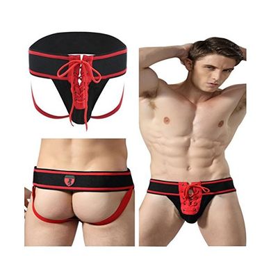 Kecko Herren Sexy Schnürung Slips Häkel Unterwäsche Unterhose Dessous Jocks