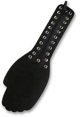 HardcoreDeLuxe - Leather Paddle Hi-Five black 36,5 cm