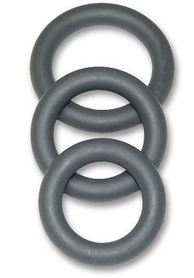 Optimale C-Ring Set Thick Cockring Set Thick Penisring Silikon grey