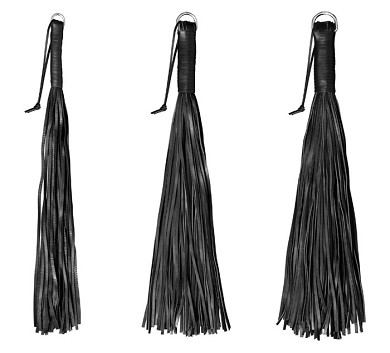 Leder Flogger DELUXE schwarz