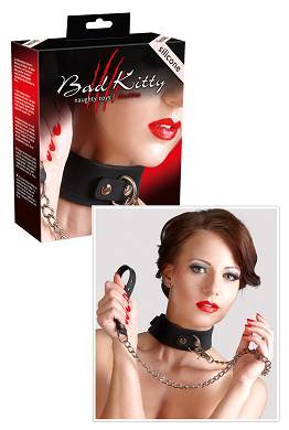 Silikon Halsband mit Leine