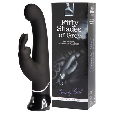 24 x 3 - 4 cm Fifty Shades of grey - Greedy Girl G-Spot Rabbit Vibrator