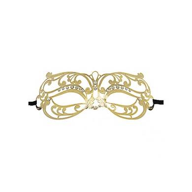 Tribal Venezianische Maske in Gold
