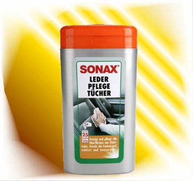 Sonax Lederpflege Lederpflegetücher Box 25 Stk 412300