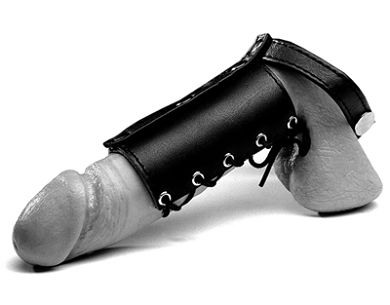 Cockring mit Cockfutteral zum Schnüren