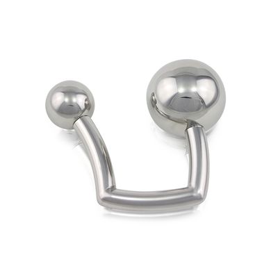 HardcoreDeLuxe - Edelstahl Doppelkupplung Liebeskugeln small silber