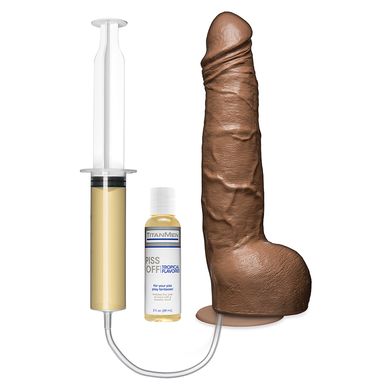 25,5 x 5 cm Titanmen Piss Off caramel Spritzdildo - Vac-u-Lock kompatibel