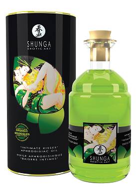 Shunga Massage Oil Green Tea