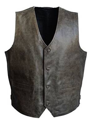 Lederweste Manfred Nappa Leder antik