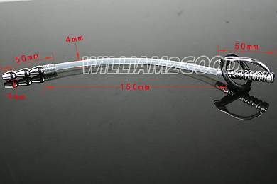 NEU Prinzenzepter Dilatator 210mm mit Gummiring Intimschmuck Edelstahl Dilator